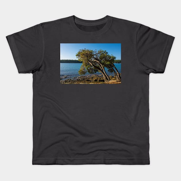 Medulin Coast in Istria, Croatia Kids T-Shirt by jojobob